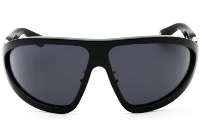 Roberto Cavalli Src042 Oversized Logo-detail Sunglasses In Black