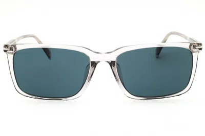 David Beckham Db1163fs Rectangular Frame Sunglasses In Clear