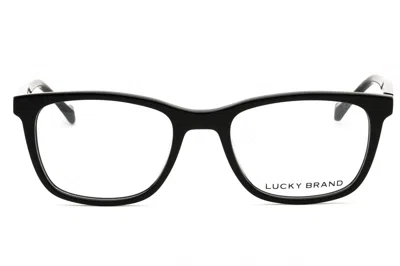 Lucky Brand Vlbd425 Rectangular Acetate Eyeglasses In Black
