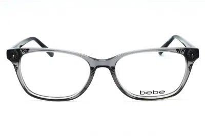 Bebe Bb5163 Rectangular Acetate Eyeglasses In Gray