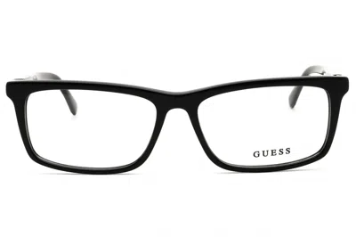 Guess Gu50190 Rectangular Acetate Eyeglasses In Black