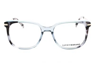 Lucky Brand Vlbd248 Rectangular Acetate Eyeglasses In Blue