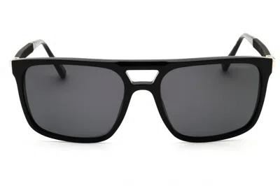 Chopard Sch311 Rectangular Acetate Sunglasses In Black