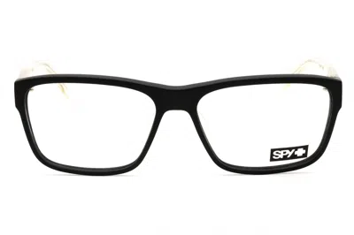 Spy Unisex Black Rectangular Eyeglass Frames Weston56 In Multi