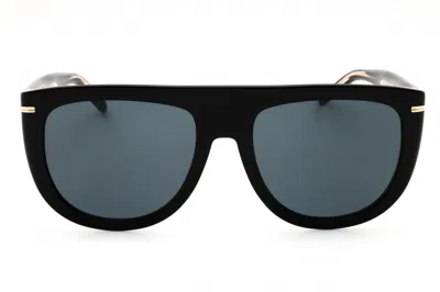 Hugo Boss Boss1655s Oversized Plastic Frame Sunglasses In Black