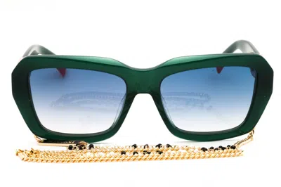 Missoni Mis0193gs Rectangular Gradient Sunglasses In Green