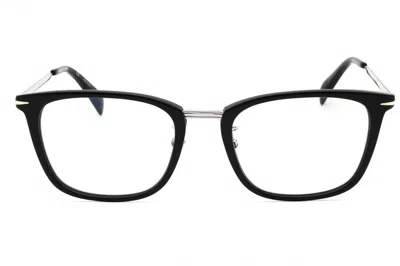 David Beckham Db7060fbb Rectangular Frame Eyeglasses In Black