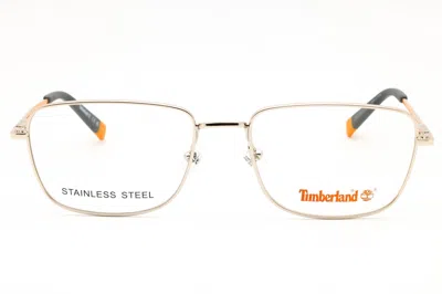 Timberland Tb1844 Metal Rectangular Frame Eyeglasses In Gold
