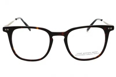 Tommy Hilfiger Th2137 Rectangular Acetate Eyeglasses In Brown