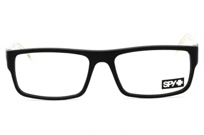 Spy Unisex Black Rectangular Eyeglass Frames Weston56 In Multi