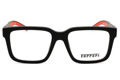 Ferrari 0fz8016u Rectangular Injected Propionate Eyeglasses In Black