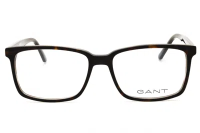 Gant Ga3165 Rectangular Acetate Eyeglasses In Brown