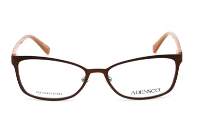 Adensco Rectangle-frame Glasses In Brown