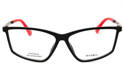 Max & Co Mo5013 Rectangular Propionate Eyeglasses In Black