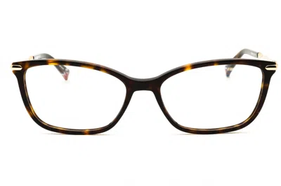 Missoni Mis0058 Tortoiseshell Rectangular Eyeglasses In Brown