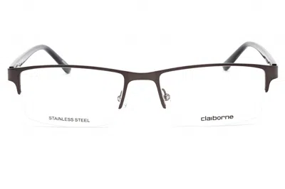 Liz Claiborne Cb254 Rectangular Metal Eyeglasses In Gray