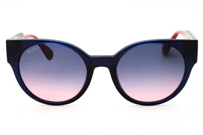 Max & Co Mo0035 Round-frame Gradient Sunglasses In Pink