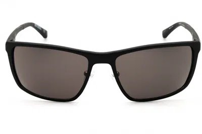 Harley Davidson Hd1015x Polarized Rectangular Sunglasses In Black