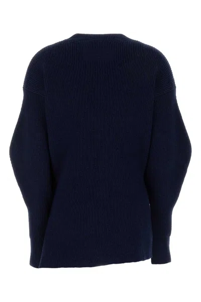 Givenchy Asymmetric Wool-blend Jacket In Blue