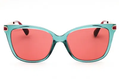 Max & Co Mo0100 Rectangular Frame Sunglasses In Turquoise