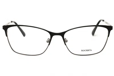 Max & Co Mo5111 Rectangular Metal Eyeglasses In Gold