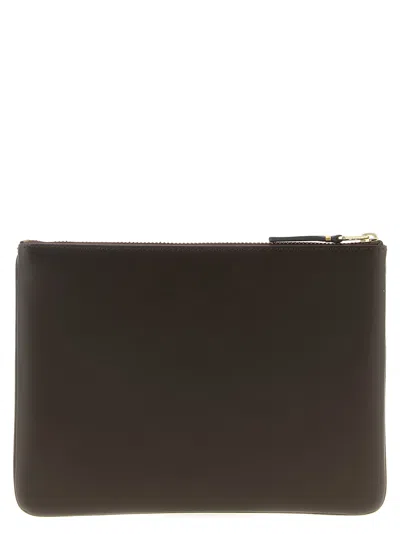 Comme Des Garçons Card Case In Brown
