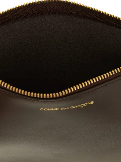 Comme Des Garçons Card Case In Brown
