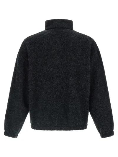 Jil Sander Slate Wool-blend Sweatshirt For Men In Gray
