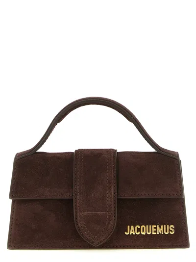 Jacquemus The Bambino Mini Flap Bag In Brown
