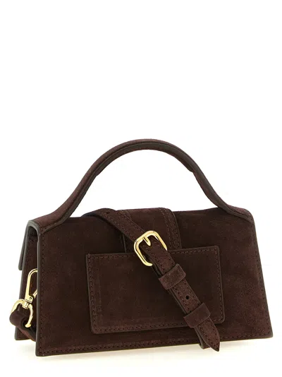 Jacquemus The Bambino Mini Flap Bag In Brown