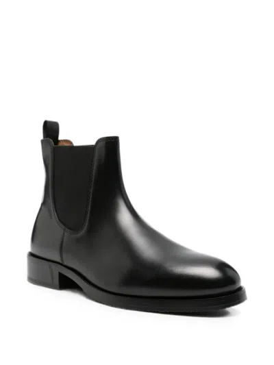 Sandro Elasticated-panel Chelsea Boots In Purple