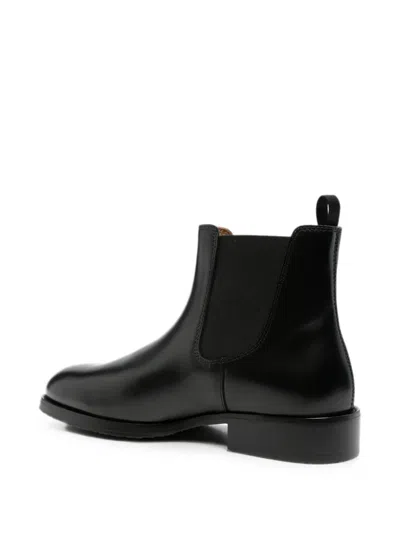 Sandro Elasticated-panel Chelsea Boots In Purple