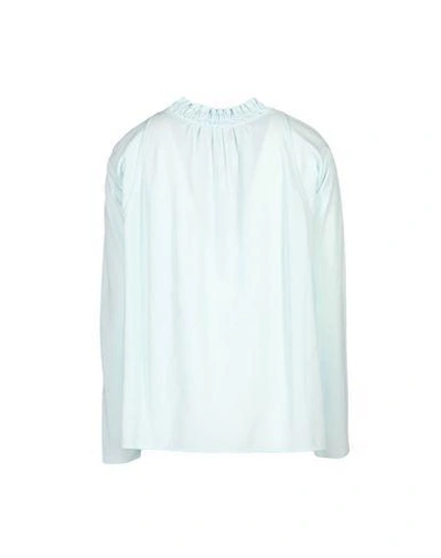 Shop Giorgio Armani Blouse In Sky Blue