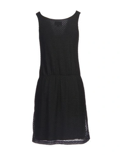 Shop Emporio Armani Short Dresses In Black