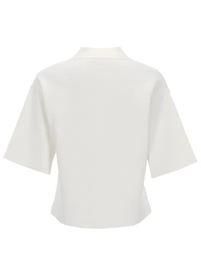 Max Mara Viscose Tops. In White