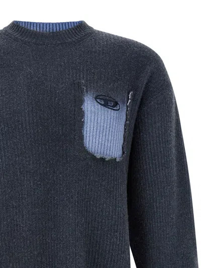 Diesel Wool Jumper In Blue