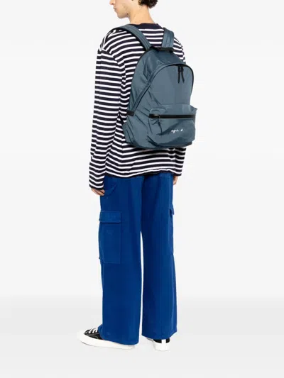 Agnès B. Fred Backpack In Blue