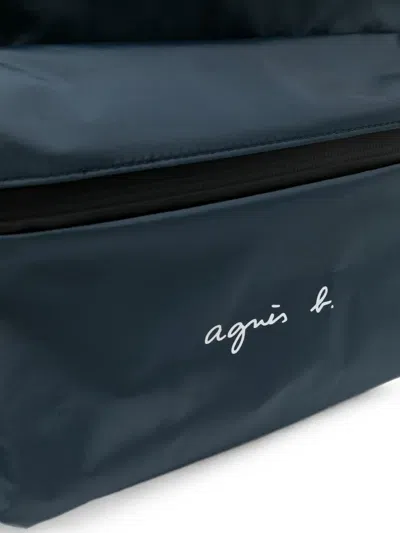 Agnès B. Fred Backpack In Blue
