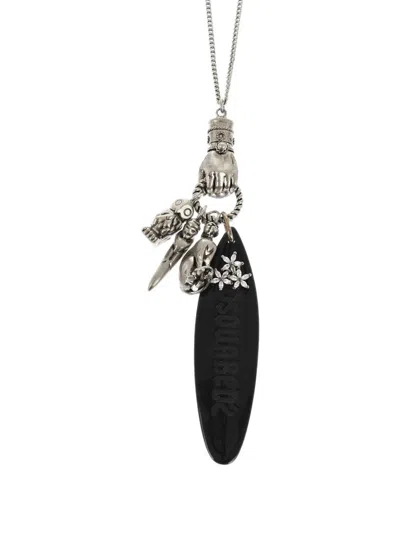 Dsquared2 D2 Surf Charm Necklace In Multi