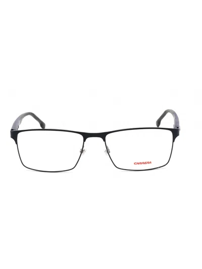 Carrera Rectangular-frame Glasses In Blue / Clear Demo Lens