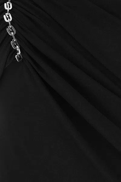 Givenchy Ruched Chain-strap Dress In Black