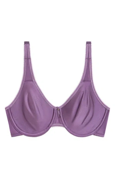 Wacoal Basic Beauty Seamless Underwire Bra In Italian Grape
