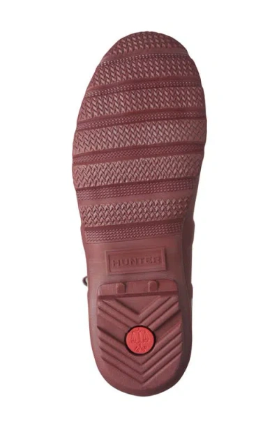 Hunter Original Tall Waterproof Rain Boot In Dark Red