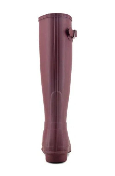 Hunter Original Tall Waterproof Rain Boot In Dark Red