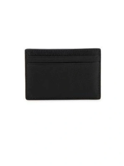 Shop Coach Midnight   Leather Card Case In Black