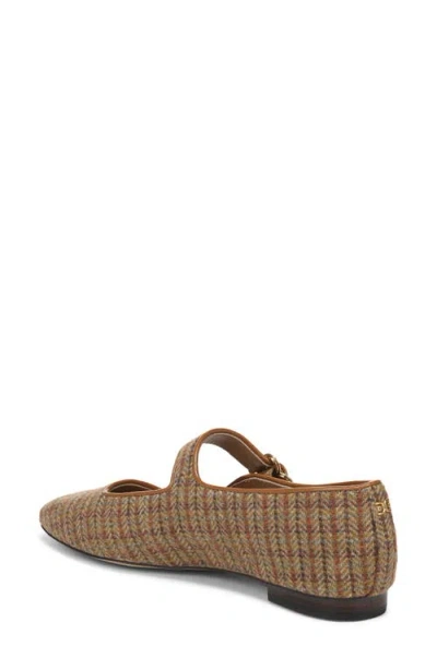 Sam Edelman Michaela Mary Jane Flat In Honey Multi