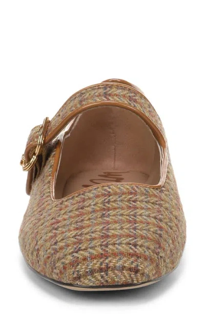 Sam Edelman Michaela Mary Jane Flat In Honey Multi