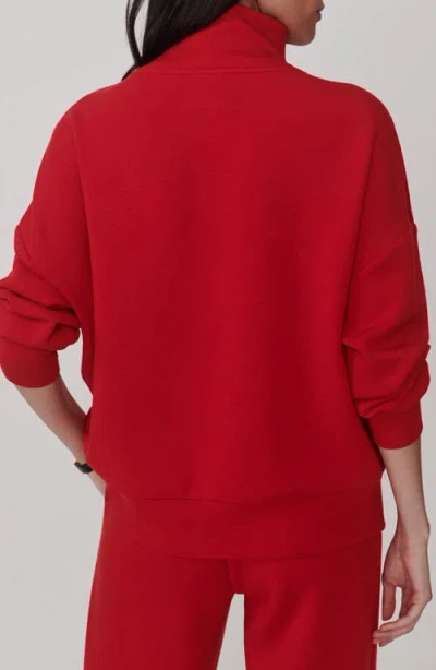Varley Hawley Half-zip Sweatshirt In Red