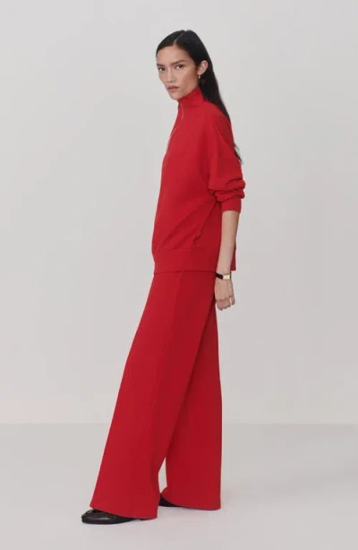 Varley Hawley Half-zip Sweatshirt In Red