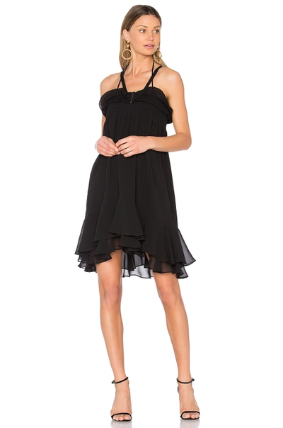 Carven Sleeveless Mini Dress In Black.